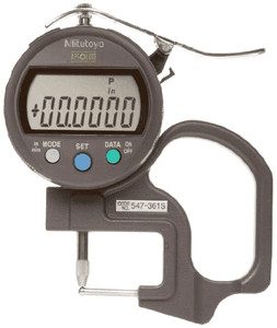 Mitutoyo Tube Thickness Measurement Gage, 0-.47"/0-12mm Range - 547-361S