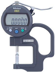 Mitutoyo Groove Thickness Measurement Gage, 0-.47"/0-10mm Range - 547-316S