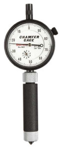 Starrett Dial Internal Chamfer Gage 683-1Z, 0 - 3/8" Capacity, 0 - 90° Angle Range