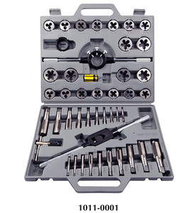 Precise 45 Piece 1/4-1" Tungsten Steel Tap & Die Set - 1011-0001