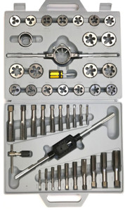 Precise 45 Piece 6-24mm Tungsten Steel Tap & Die Set - 1011-0002