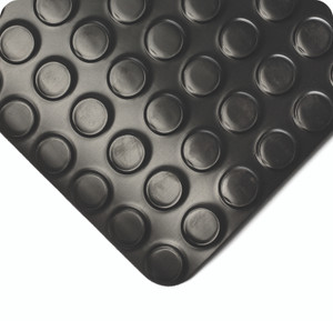 Wearwell Radial Runner, Black, 1/8in x 3ft x 10ft - 356.18X3X10BK