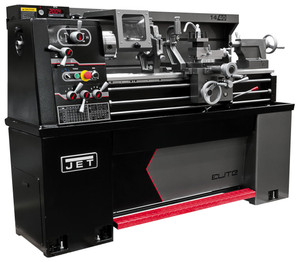 JET Elite EVS Lathe E-1440VS, 14" x 40" with Taper Attachment & Collet Closer - 892452