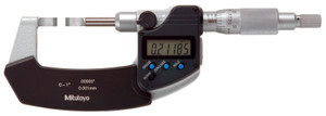 Mitutoyo Digital Blade Micrometer, 0-1"/0-25.4mm, Type C (Carbide Tipped) - 422-370-30