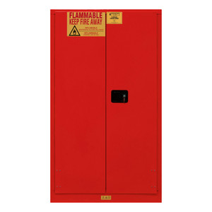 Durham FM Approved 60 Gallon, Manual Closing, Red Flammable Safety Cabinet - 1060M-17