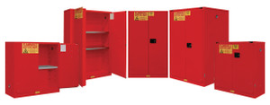 Durham FM Approved Red Flammable Safety Cabinets