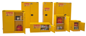 Durham FM Approved Yellow Flammable Safety Cabinets