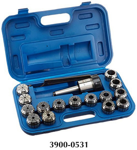 Precise 17 Piece ER-40 MT3 Spring Collet Chuck Set - 3900-0531