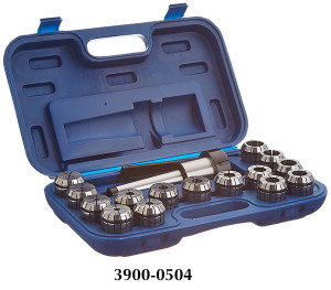 Precise 17 Piece ER-40 MT4 Spring Collet Chuck Set - 3900-0504