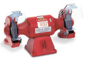 Baldor Big Red Grinder/Buffer, 8 Inch Wheels, 3/4 HP, 3600 RPM, 1-Phase, 115/230V, with Exhaust Type Wheel Guards - 862RE