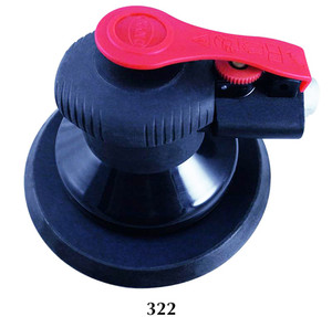 Astro Pneumatic ONYX 6" Finishing Palm Sander w/6” PU Hook & Loop Backing Pad - 3/16" Stroke - 322