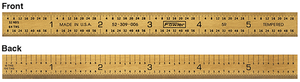 Fowler 6" 5R Flexible Titanium Golden America Rule - 52-309-006-1