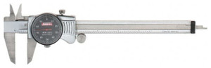 SPI Dial Caliper, Extra Smooth Movement, 0-6", Black Dial - 17-983-8