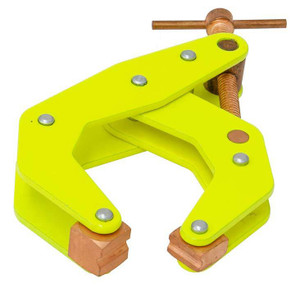 Kant Twist Cantilever Clamp, Hi-Vis Yellow Deep Reach Throat w/ Weaver-Grip, 6" Jaw Capacity - K060TDHVYW