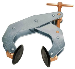 Kant Twist Cantilever Clamp, No-Mar® Round Flat-Pad Jaws w/ Weaver-Grip, 1" Jaw Capacity - K010TPW