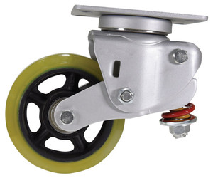 Vestil Japanese Engineered Spring Loaded Towing Casters, Swivel - CST-G80-6X2PU-S