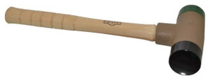 Lixie Dead Blow Mallet with Hickory Handle #200L-MH, Aluminum Head, 2" Face Diameter, 38 oz. Head Weight - 66-484-7