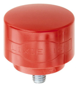 Lixie Replacement Hammer Tip #125T, Red Tough Face, 1-1/4" Diameter - 66-500-0