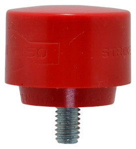 Lixie Replacement Hammer Tip #150T, Red Tough Face, 1-1/2" Diameter - 66-501-8