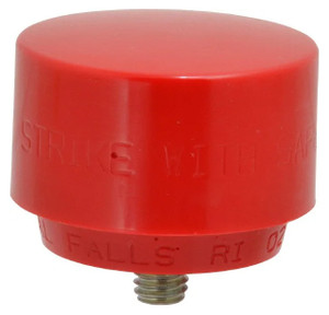 Lixie Replacement Hammer Tip #200T, Red Tough Face, 2" Diameter - 66-502-6