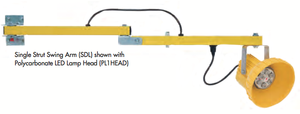 Tri-Lite 60" LED Dock Light Single Strut Swing Arm w/Metal Head - SDL60-ML1