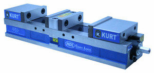 Kurt 4" HDL AngLock Manual Vise (English) with Hard Jaw Kit - HDL4J