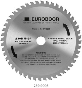 Euroboor 9" Saw Blade - 230.0003