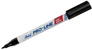 Markal Pro-Line Black Fine Tip Marker - 8030-9673