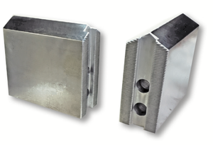 Precise 8" Aluminum Pointed Soft Top Jaws, Standard Height - 214-881