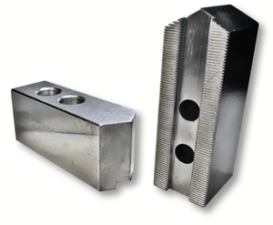 Precise 6" Aluminum Pointed Soft Top Jaws, Extra Height - 214-900