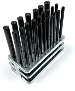Precise 28 Piece Transfer Punch Set, 3/32-1/2" by 64ths and 11/32" - 8600-0041
