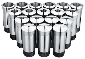 Precise 5C Round Collet Set, Inch, 69 Pieces, 1/16" to 1-1/8" by 64ths - 3900-1112