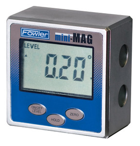 Fowler Mini-Mag Digital Protractor, 360° 4 x 90º Range 54-422-450-1