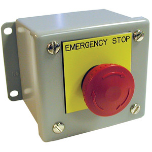 Rockford Remote Station With Self-Latching Emergency Stop Button - HOS4000