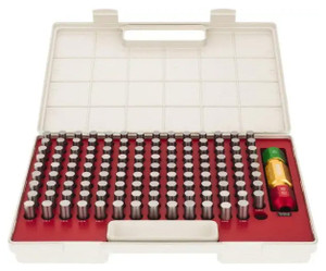 SPI Class ZZ Pin Gage Set, Inch, Steel, Minus Tolerance, 0.501 - 0.625" Range, 125 Pieces - 22-149-9