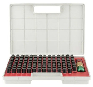 SPI Class ZZ Pin Gage Set, Inch, Black Oxide Coated Steel, Minus Tolerance, 0.626 - 0.750" Range, 125 Pieces - 22-166-3