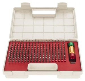 SPI Class ZZ Pin Gage Set, Metric, Steel, Minus Tolerance, 1.3 - 4.98mm Range, 185 Pieces - 22-179-6