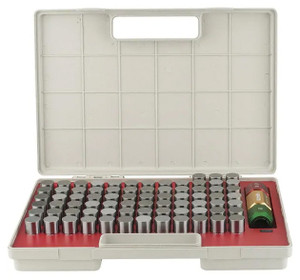 SPI Class ZZ Pin Gage Set, Metric, Steel, Plus Tolerance, 24 - 25.48mm Range, 75 Pieces - 22-197-8