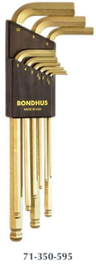 Bondhus Silver & Gold Plated Balldriver® L-Wrench Sets
