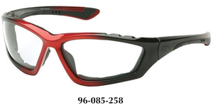 Pyramex Accurist® Black/Red Padded Frame, Clear Anti-Fog Lens Safety Glasses SBR8710DTP - 96-085-258