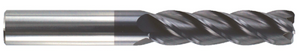 Rushmore USA 4 Flute Variable Index Solid Carbide Single End Mill - Extra Long Length, 1/2" Size, 3" Length of Cut, 6" Overall Length