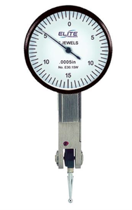 Elite Precision Certified White Dial Test Indicator Set, .030" Travel - E30.15W