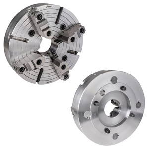 TMX 4-Jaw Type A Direct Mount Independent Chuck, 25in A2-11, 6.3" Hole - 3-856-2519P
