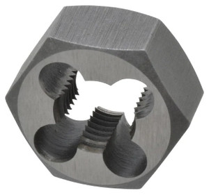 Interstate Hex Rethreading Bolt Die, HSS, 3/8-24 UNF - 73-356-8