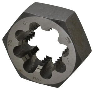 Interstate Hex Rethreading Bolt Die, HSS, 1-1/2 - 6 UNC - 73-378-2