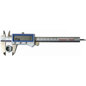 iGaging iP54 Digital Caliper with Fastener Size Reading Feature, 12" - 100-344-12
