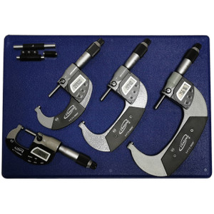 iGaging 0-4" iP65 Electronic Digital Micrometer Set - 35-065-314