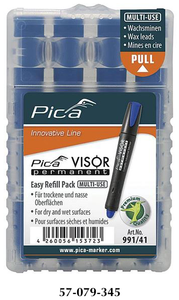Pica VISOR® Blue Permanent Multi-Use Refills - 991/41