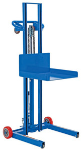 Vestil Low Profile Lite Load Lift, Steel, 20" x 20" Platform, 1/4" to 48-1/4" Service Range, Foot Pump Operation - LLPH-500-FWFL