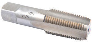 Precise 1/4-18 NPT 4 Flute, High Speed Steel Taper Pipe Tap - 1011-3215